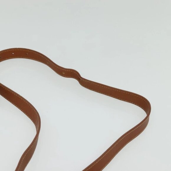 GUCCI Shoulder Bag Leather Brown Gold Auth gh539 - Picture 9 of 16